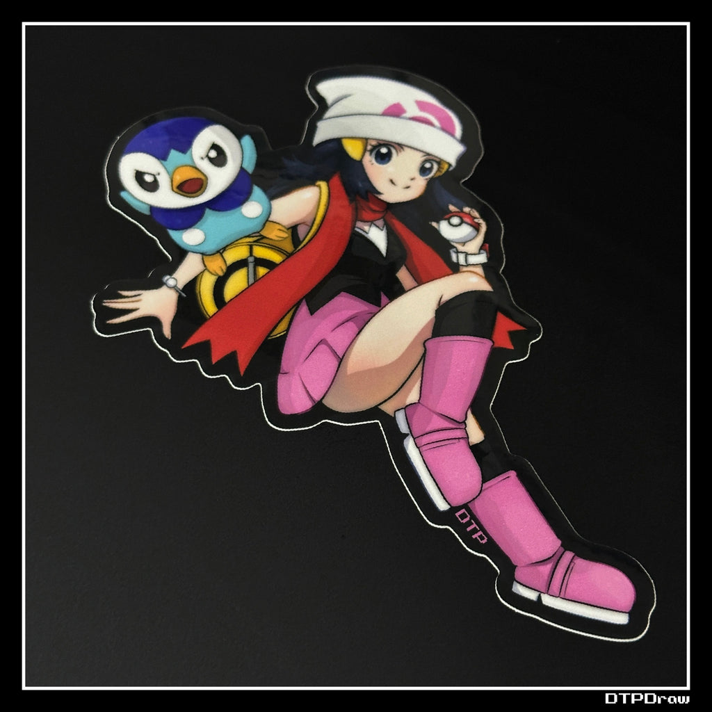 PKMN [ Dawn & Piplup ] STICKER