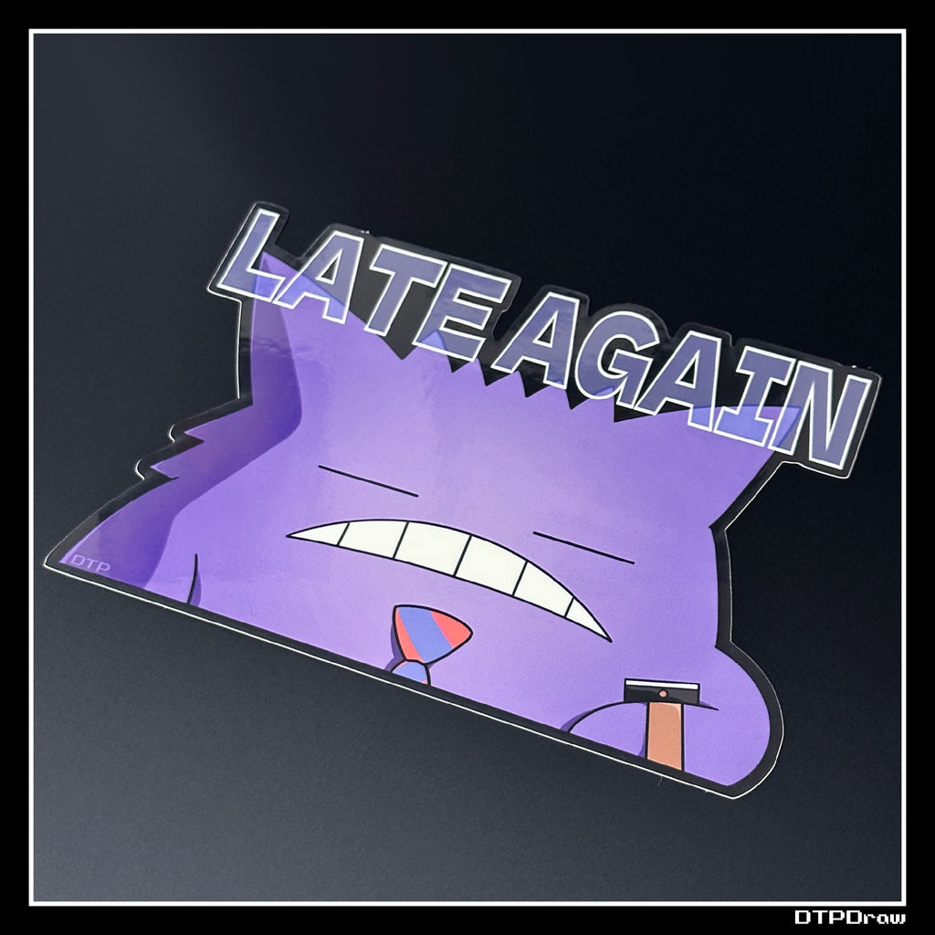 PKMN [ Gengar's Late Again ] PEEKER STICKER