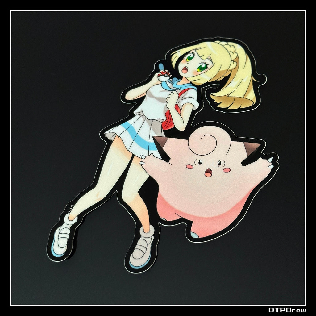 PKMN [ Lillie & Clefairy ] STICKER