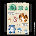 8BIT KANTO A6 STICKER SHEET
