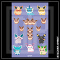 EEVEELUTION A6 STICKER SHEET