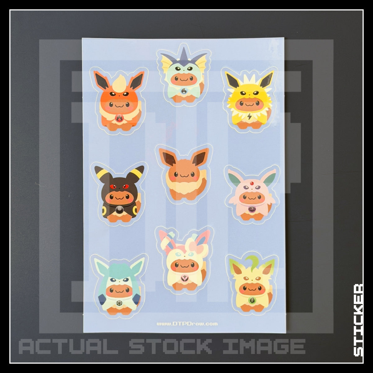 COSPLAY EEVEE A6 STICKER SHEET