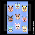 COSPLAY EEVEE A6 STICKER SHEET