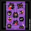 GENGAR A6 STICKER SHEET