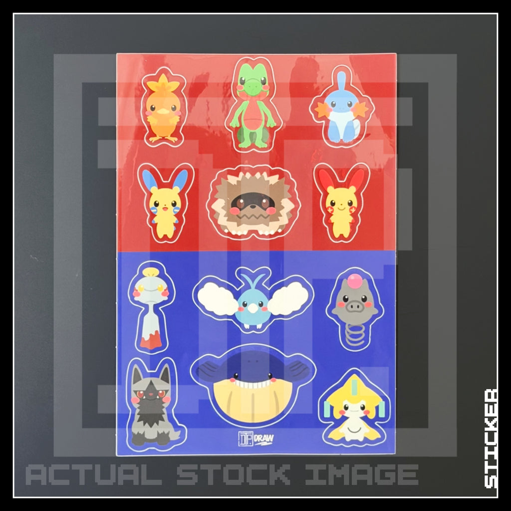 HOENN A6 STICKER SHEET
