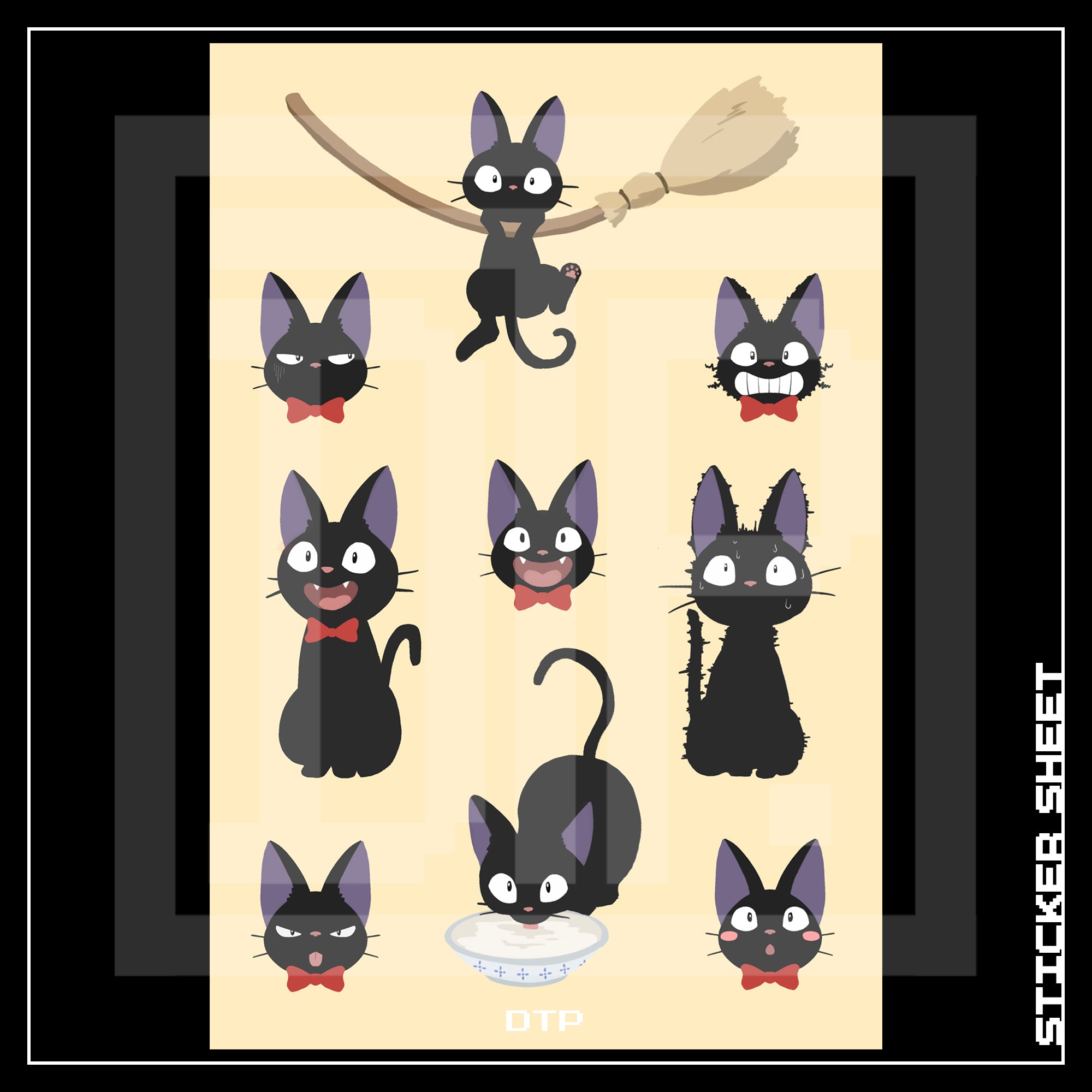 JIJI A6 STICKER SHEET