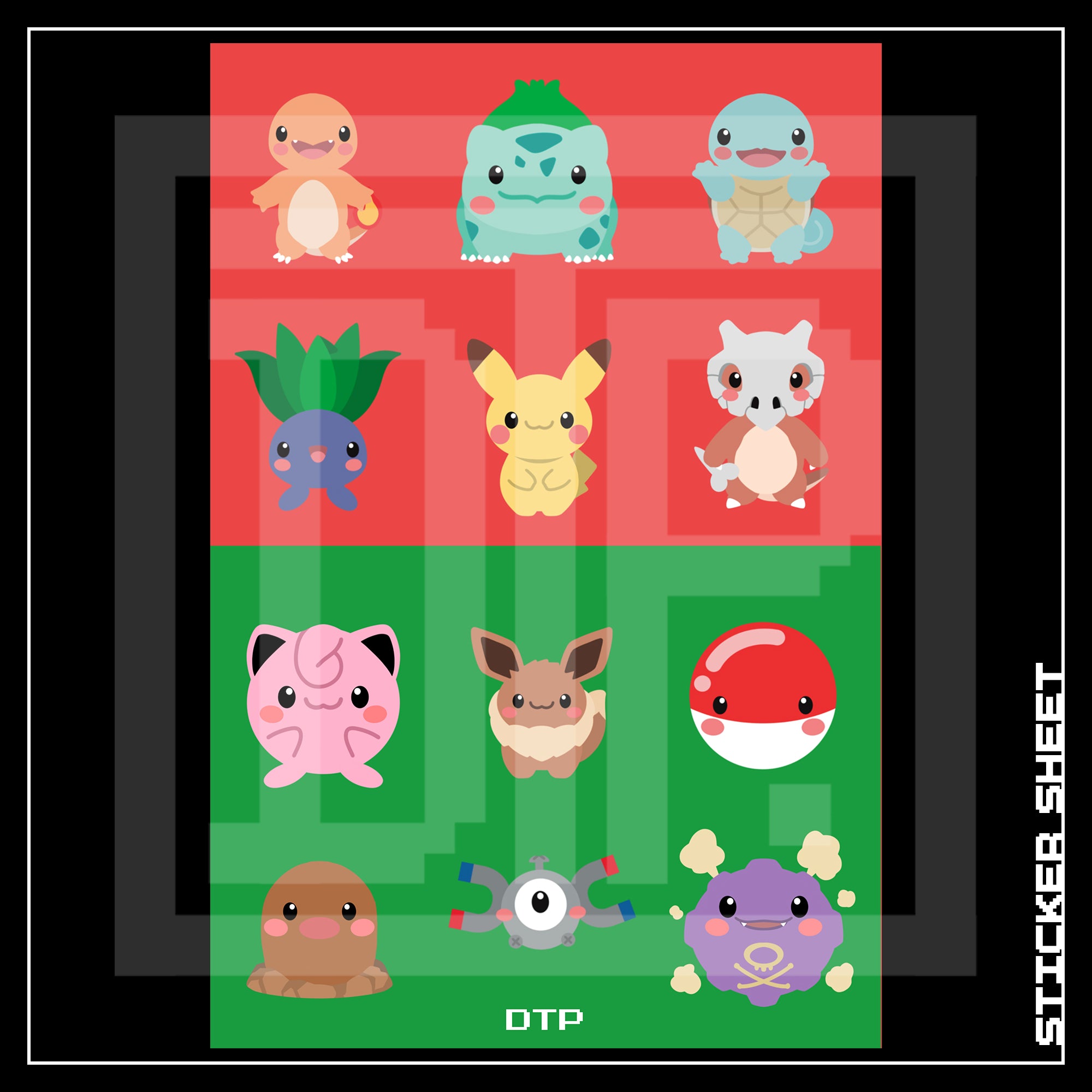 KANTO A6 STICKER SHEET
