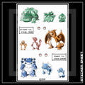8BIT KANTO A6 STICKER SHEET