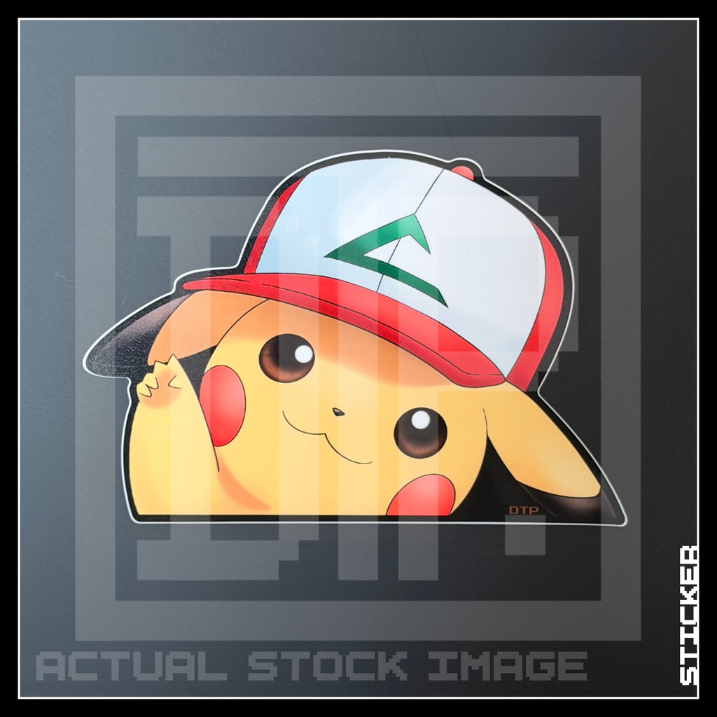 PKMN [ Ash's Pika ] PEEKER STICKER
