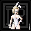 BUNNY GIRL [ Android 18 ] STICKER