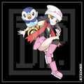 PKMN [ Dawn & Piplup ] STICKER