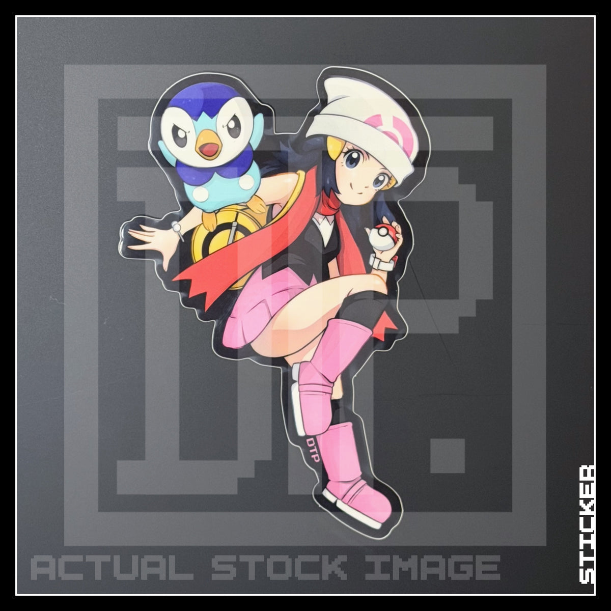 PKMN [ Dawn & Piplup ] STICKER