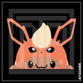 PKMN [ Eevee Flareon ] PEEKER STICKER