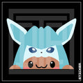 PKMN [ Eevee Glaceon ] PEEKER STICKER