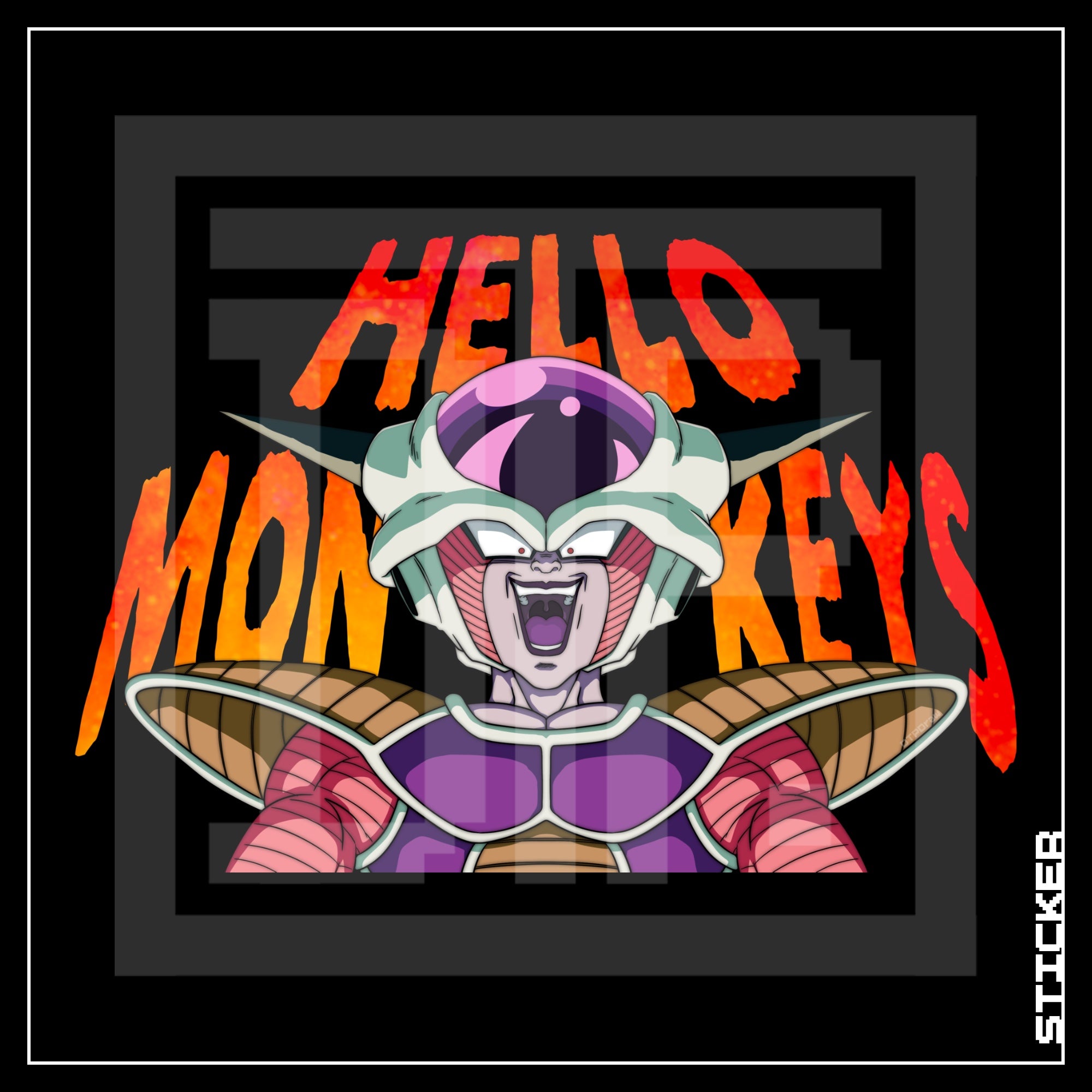DBZ [ Hello Monkeys ] STICKER