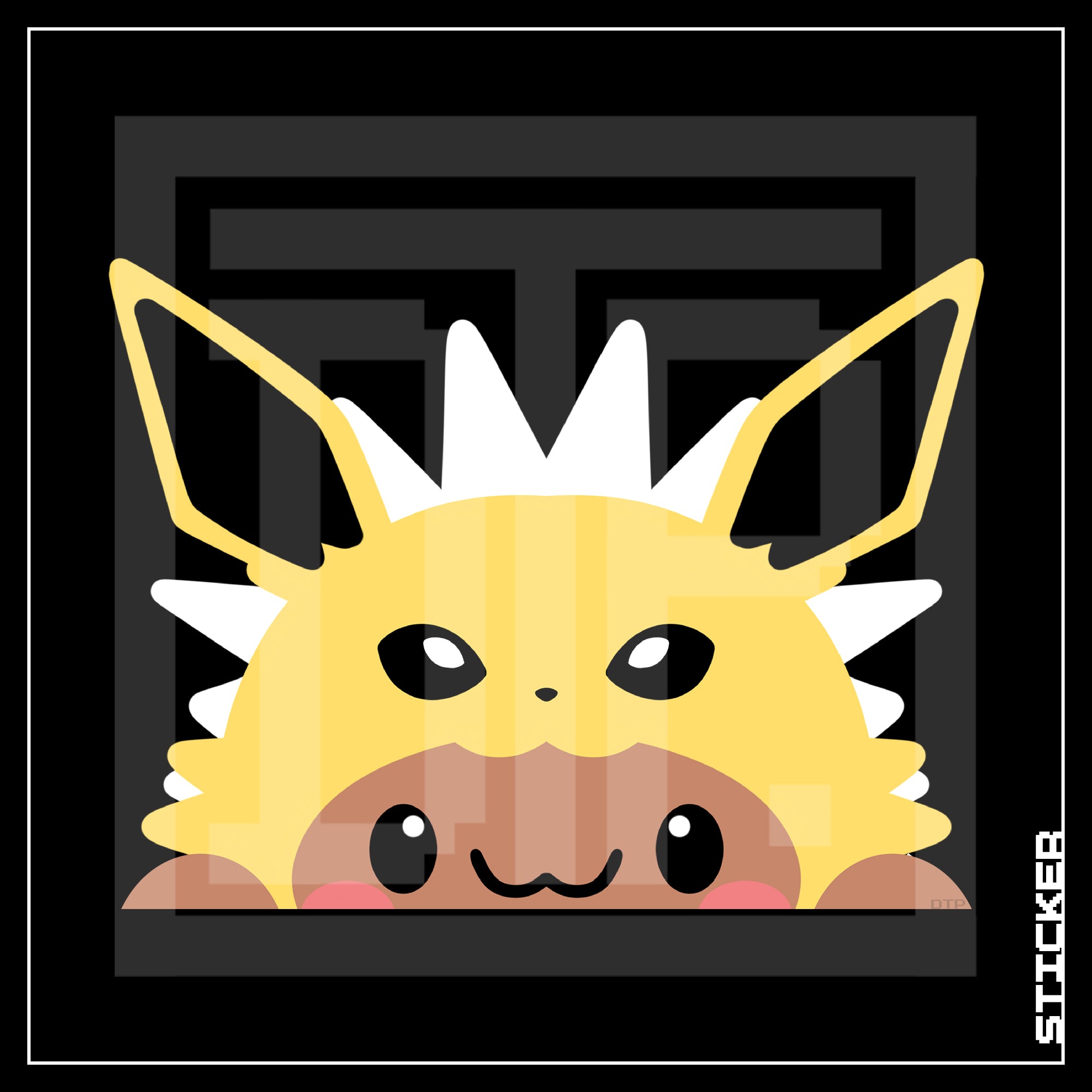 PKMN [ Eevee Jolteon ] PEEKER STICKER