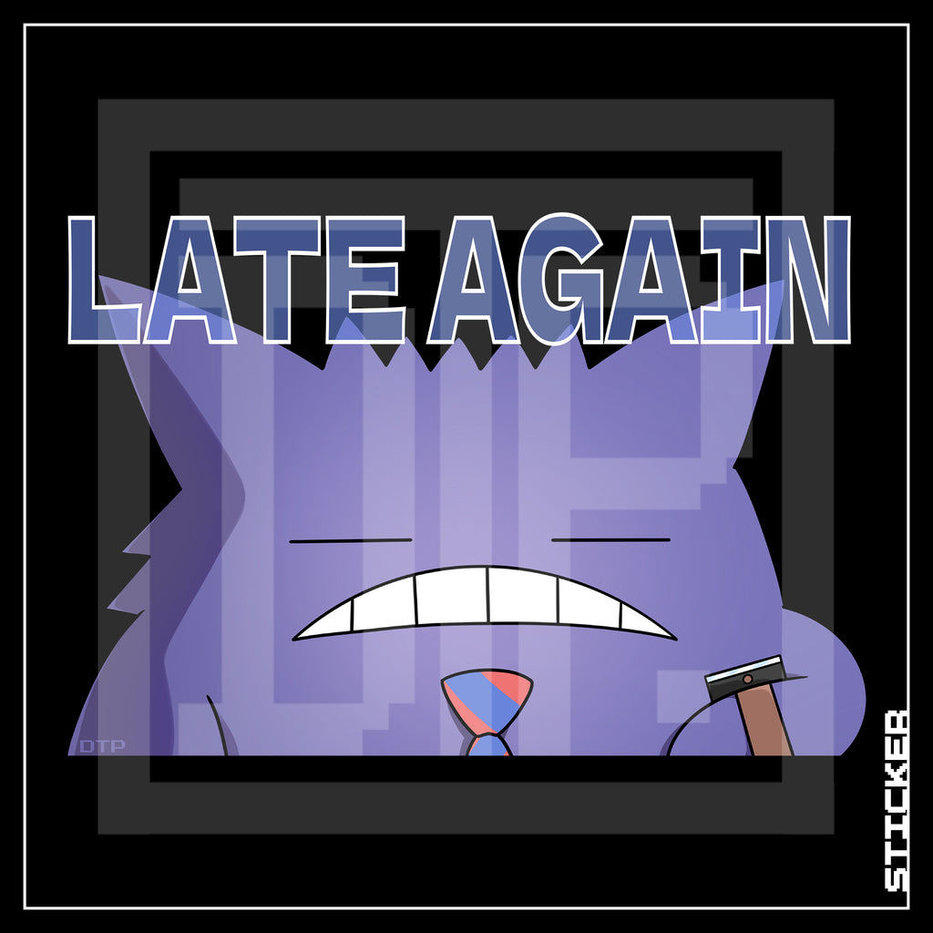 PKMN [ Gengar's Late Again ] PEEKER STICKER
