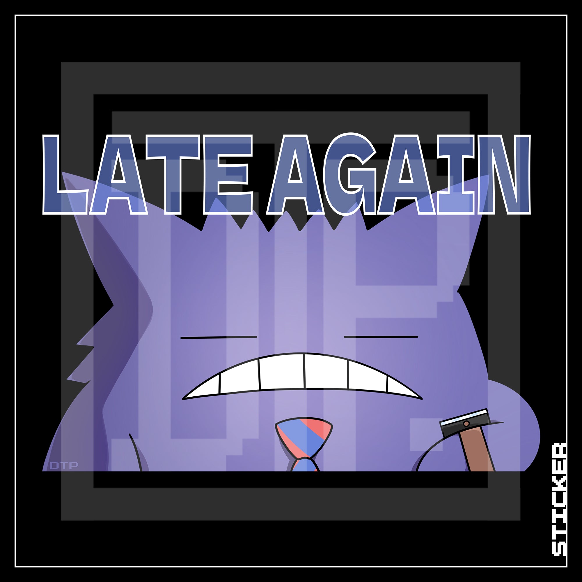 PKMN [ Gengar's Late Again ] PEEKER STICKER