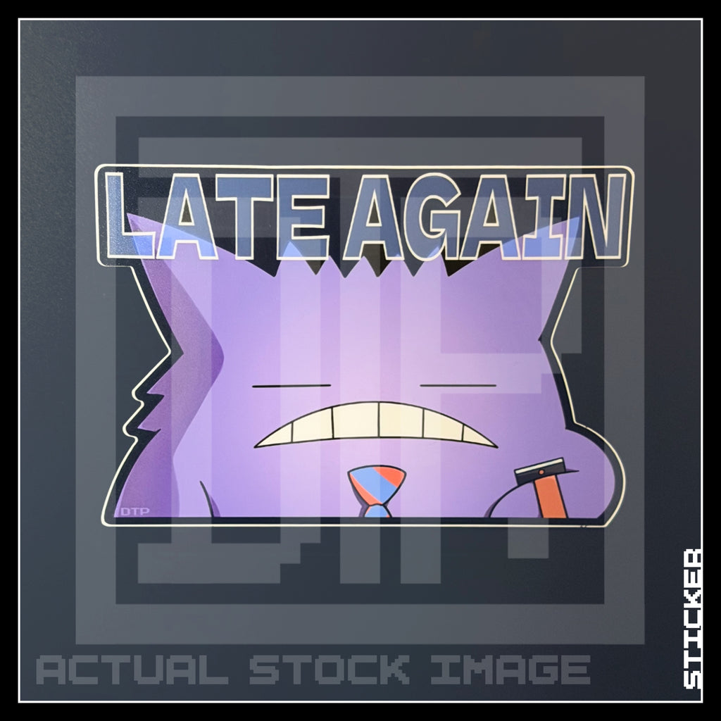 PKMN [ Gengar's Late Again ] PEEKER STICKER