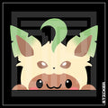 PKMN [ Eevee Leafeon ] PEEKER STICKER