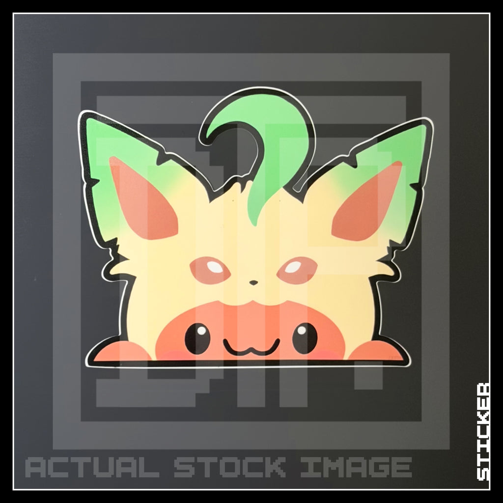 PKMN [ Eevee Leafeon ] PEEKER STICKER