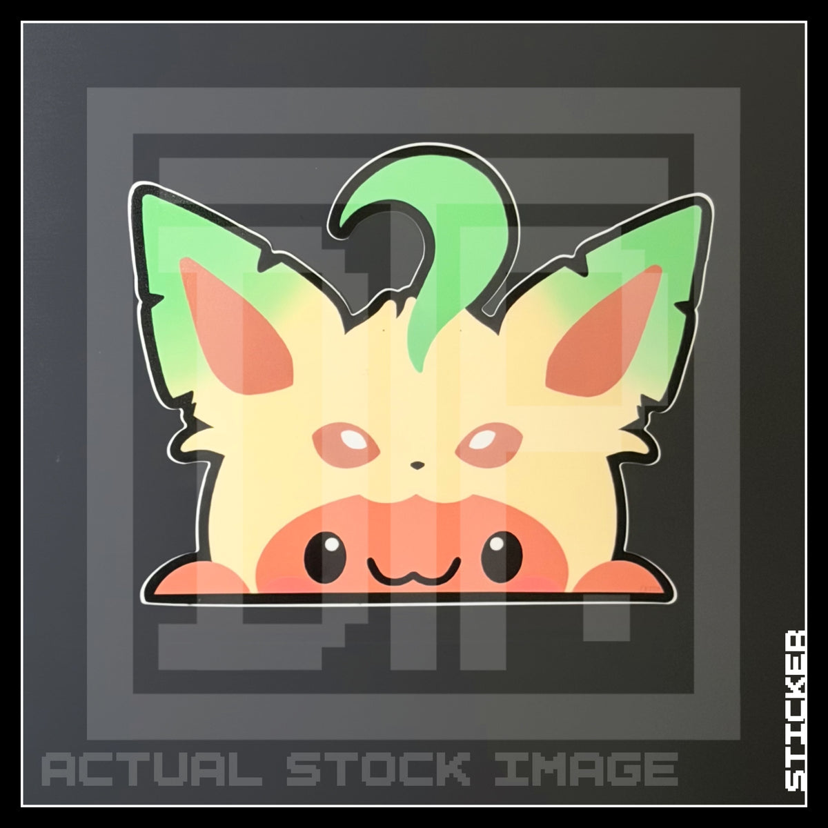 PKMN [ Eevee Leafeon ] PEEKER STICKER