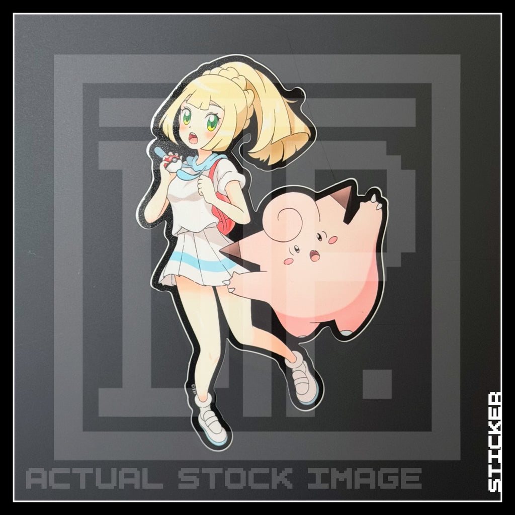 PKMN [ Lillie & Clefairy ] STICKER