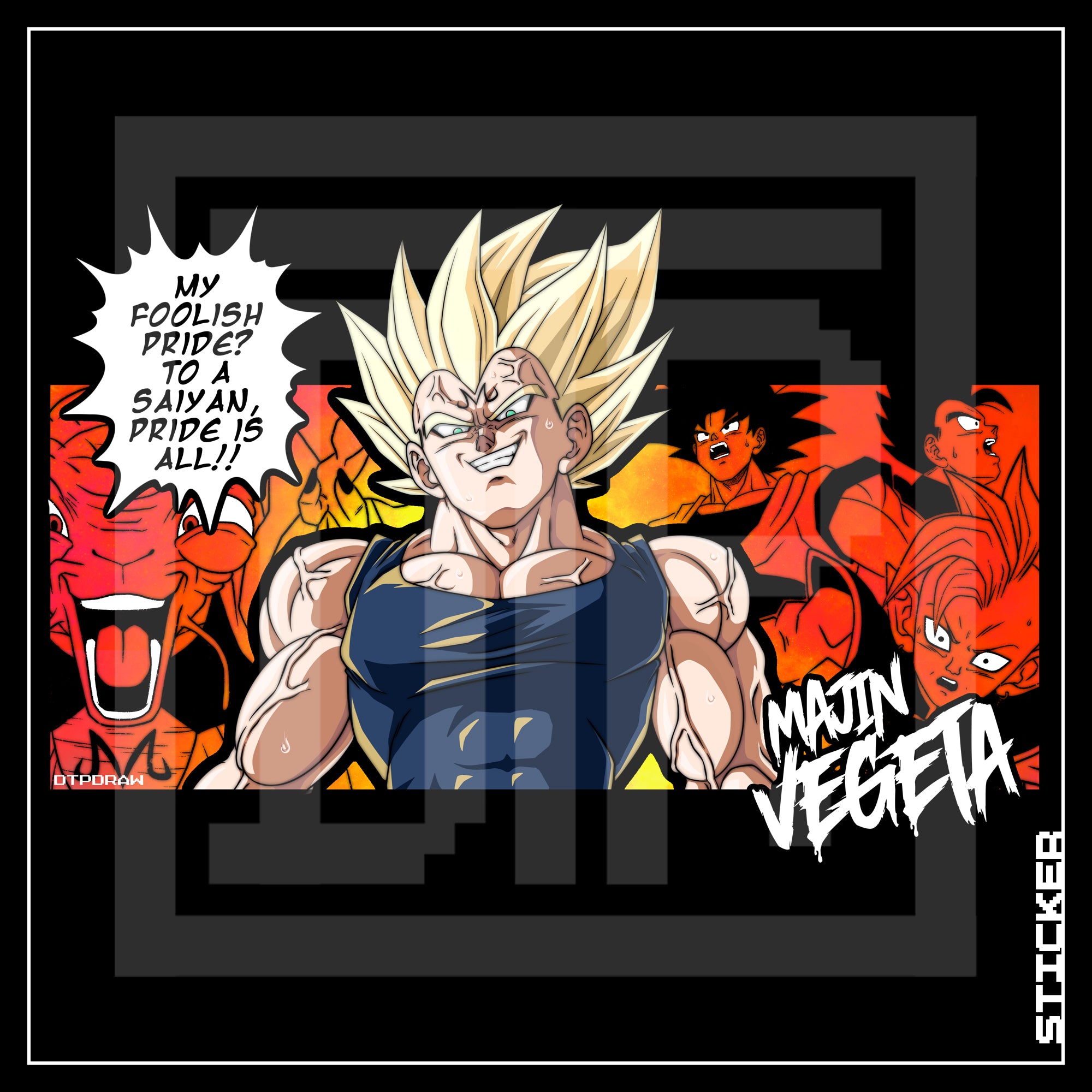 DBZ [ Majin Vegeta ] STICKER