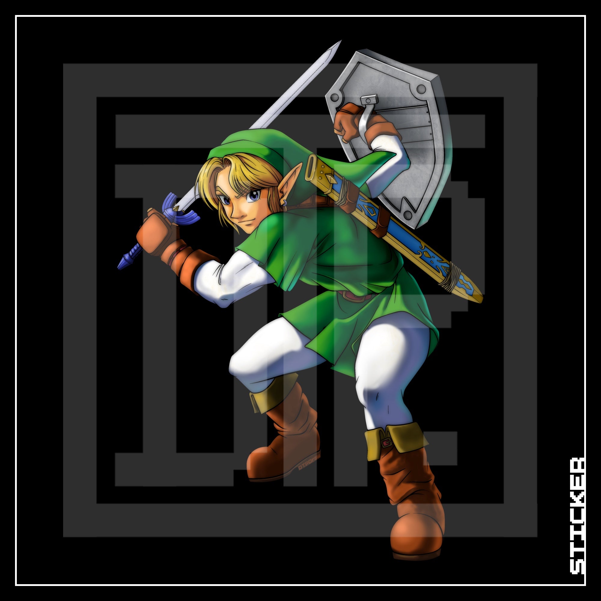LoZ [ OoT Adult Link ] STICKER