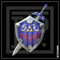 LoZ [ New Ocarina Sword/Shield ] STICKER