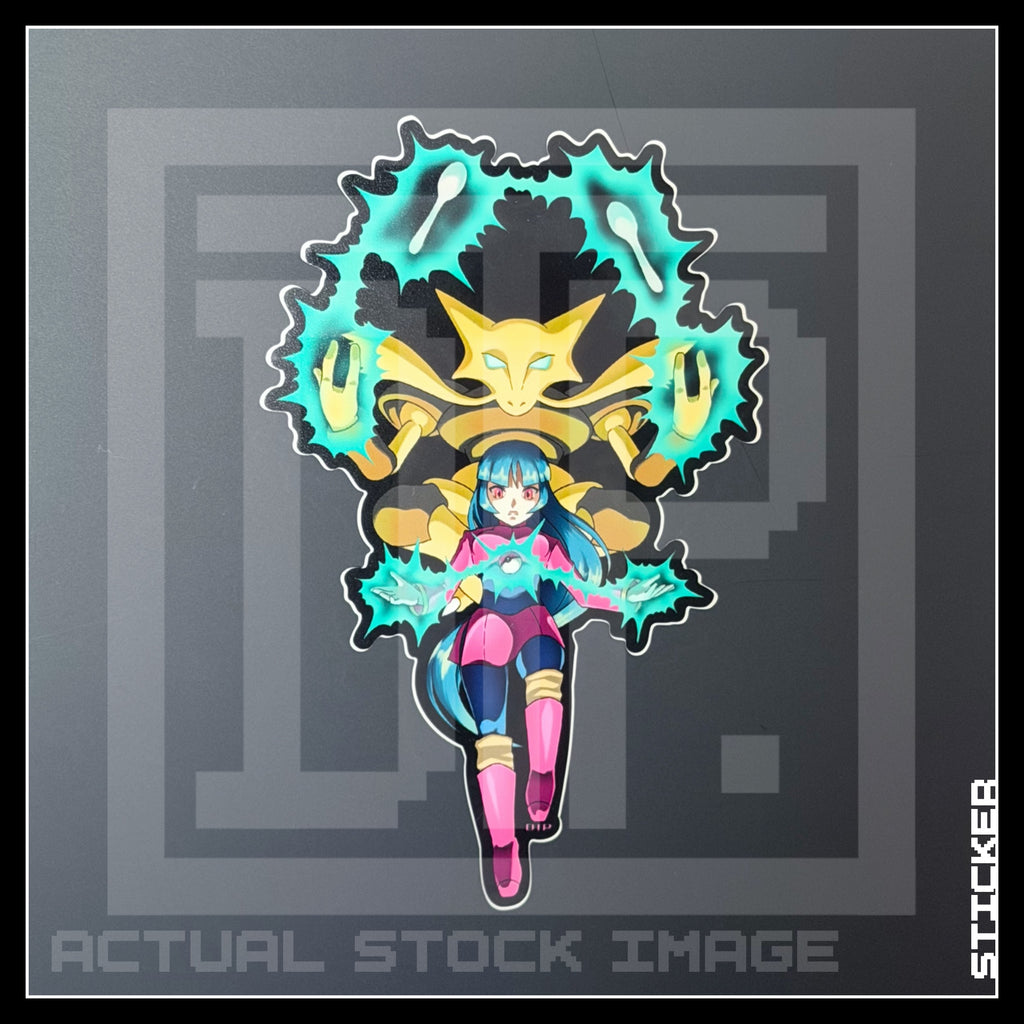 PKMN [ Sabrina & Alakazam ] STICKER