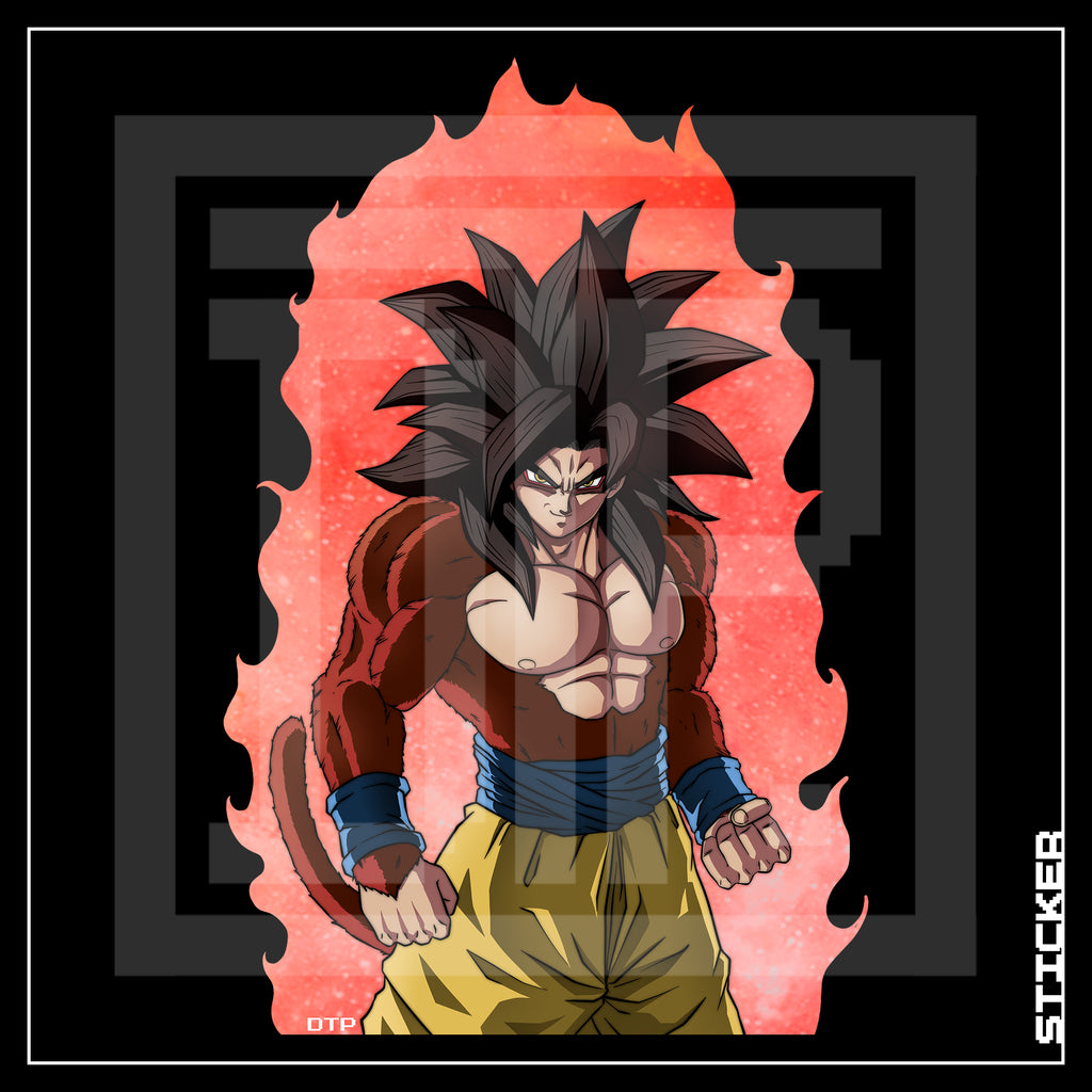 DBGT [ SS4 Goku ] STICKER