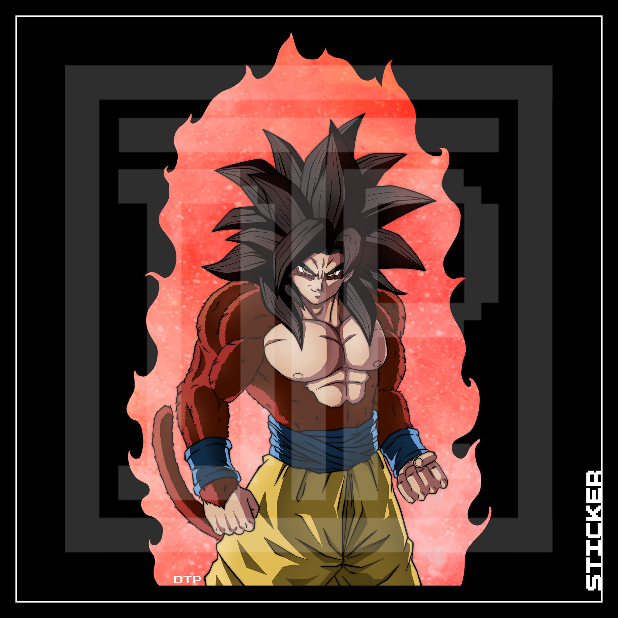 DBGT [ SS4 Goku ] STICKER