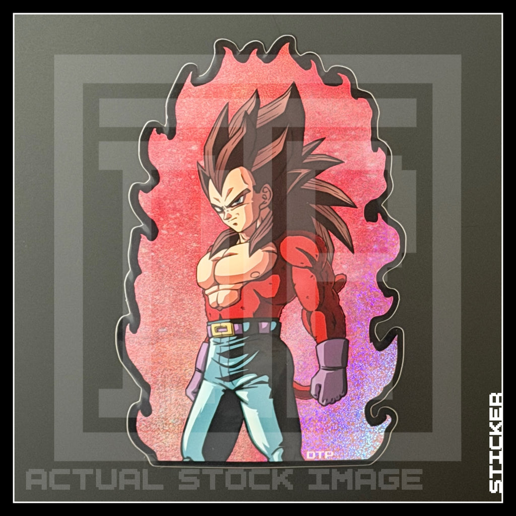 DBGT [ SS4 Vegeta ] HOLO STICKER