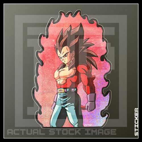DBGT [ SS4 Vegeta ] HOLO STICKER