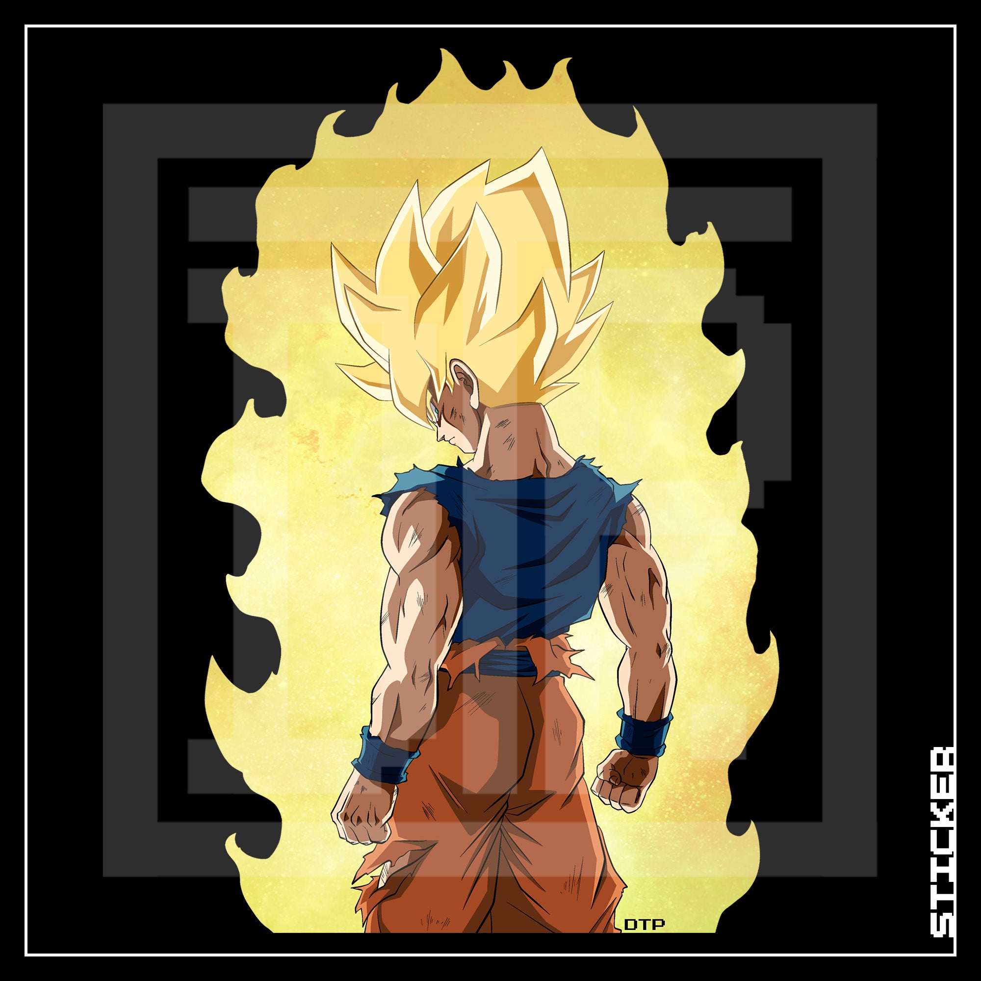 DBZ [ SS Goku ] STICKER