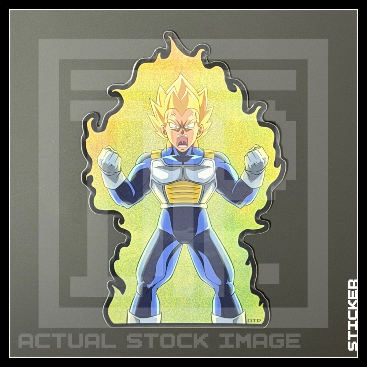 DBZ [ SS Vegeta ] HOLO STICKER
