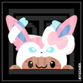 PKMN [ Eevee Sylveon ] PEEKER STICKER