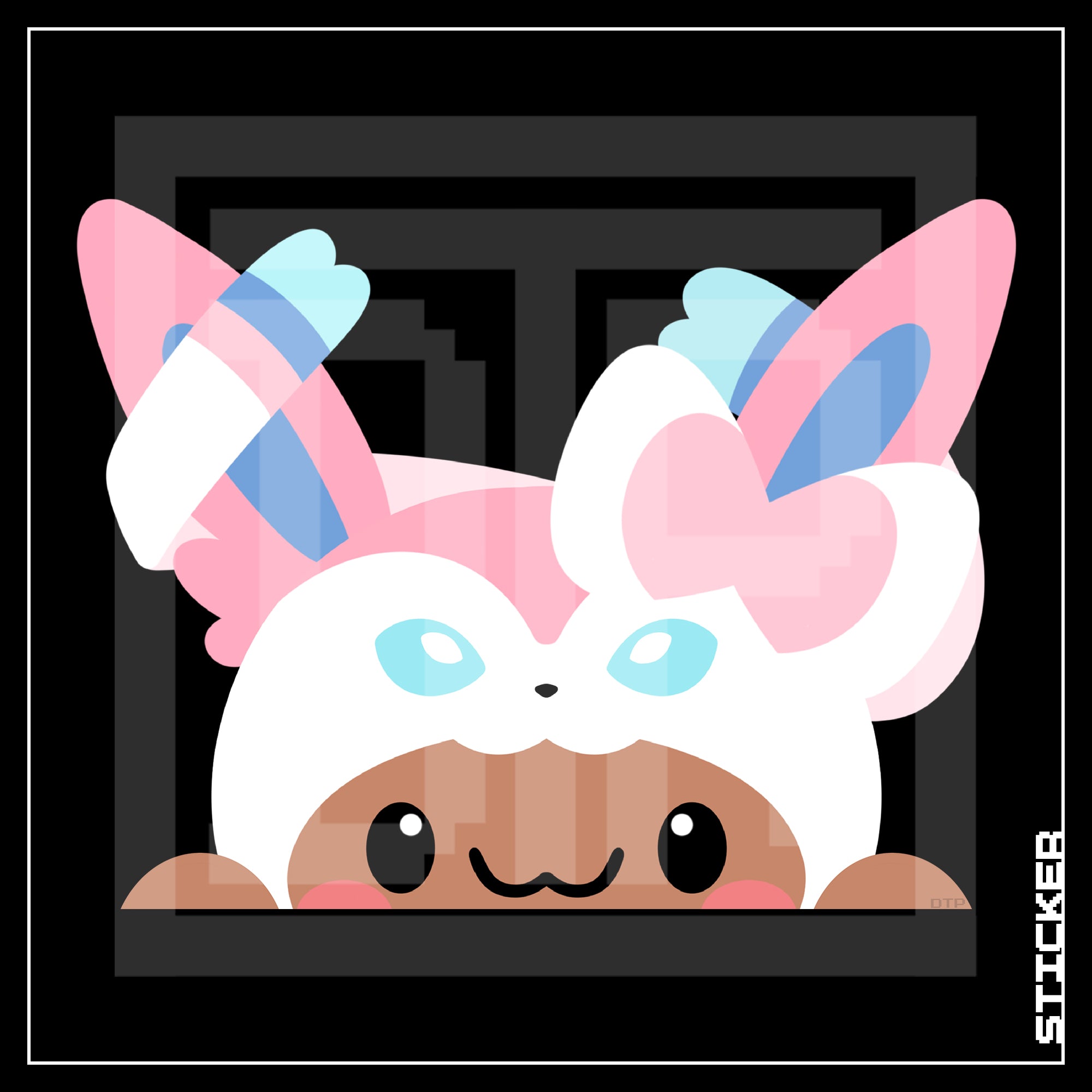 PKMN [ Eevee Sylveon ] PEEKER STICKER