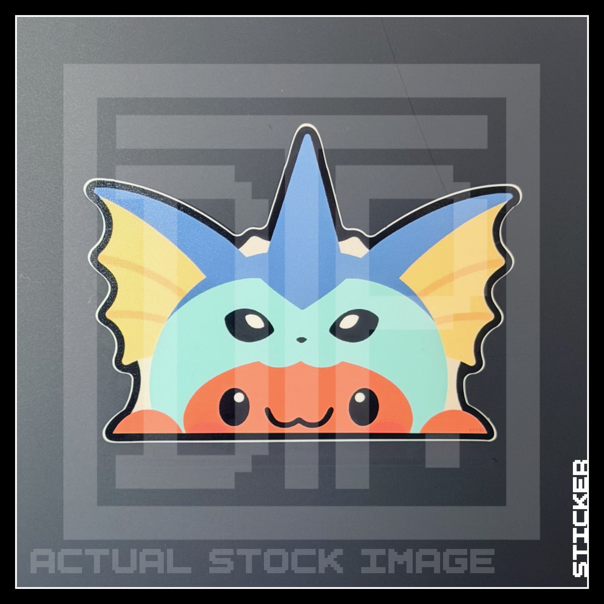 PKMN [ Eevee Vaporeon ] PEEKER STICKER