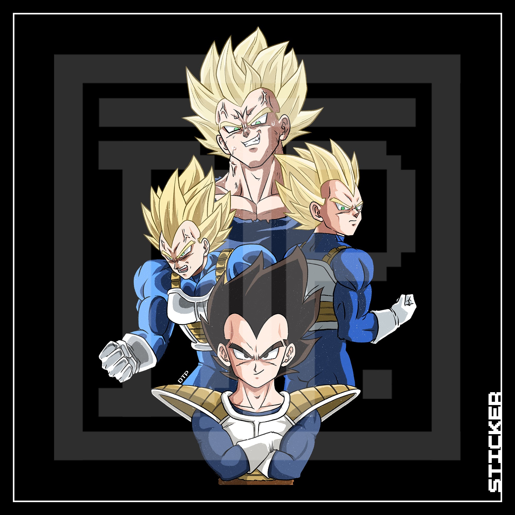 DBZ [ Vegeta ] STICKER