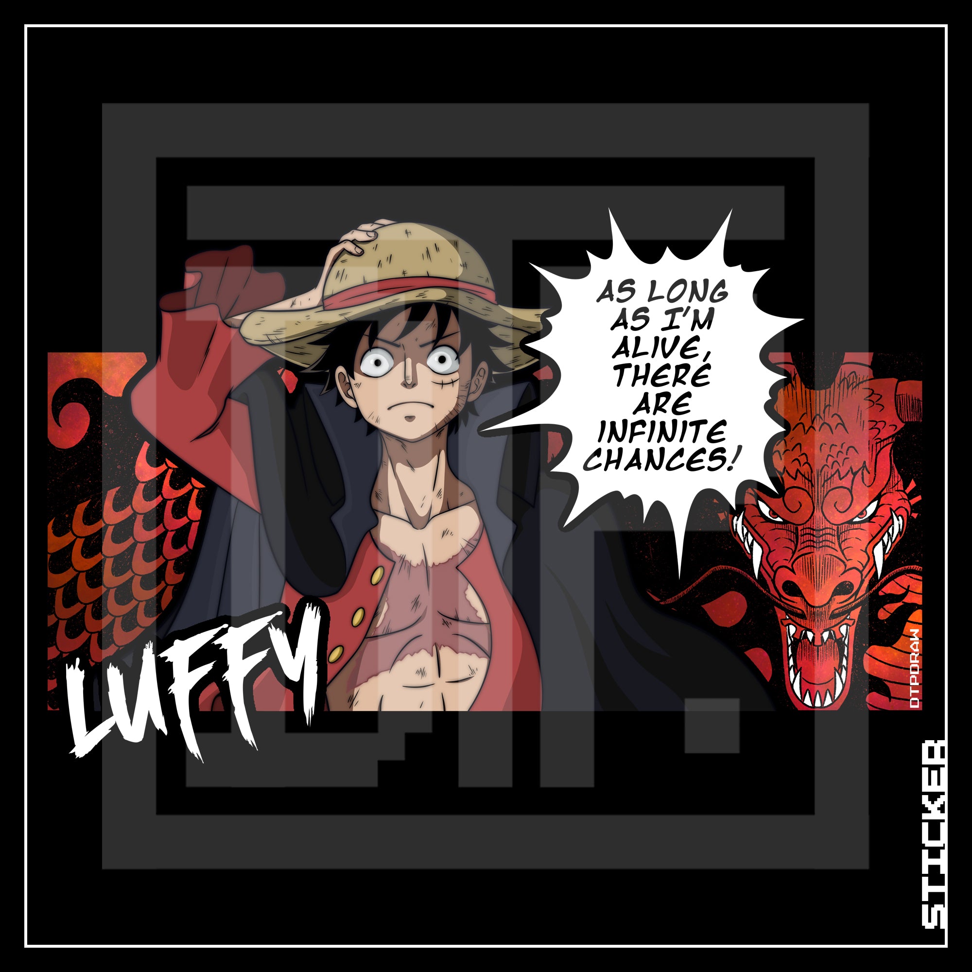 OP [ Wano Luffy ] STICKER