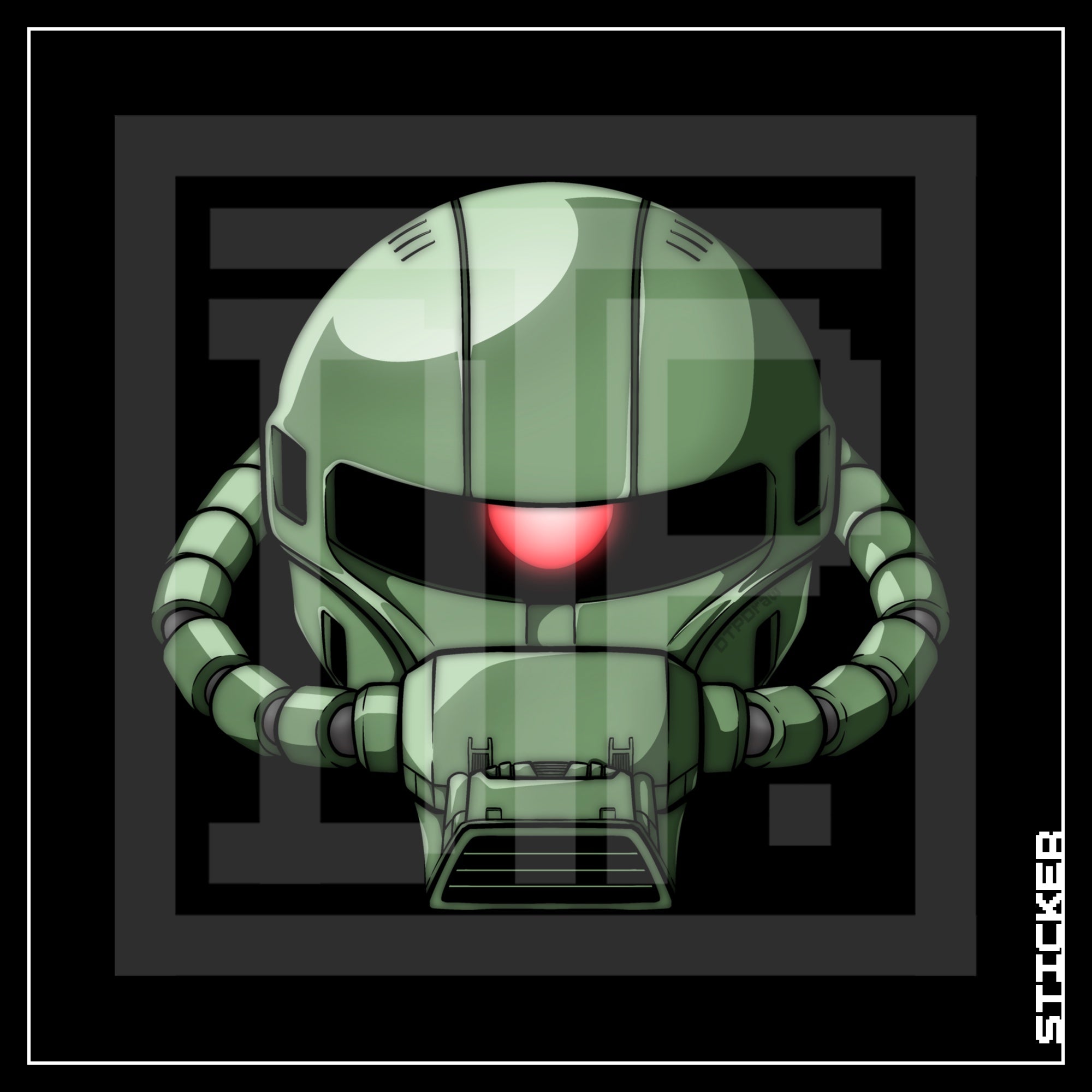 GUNDAM [ Zaku II ] STICKER