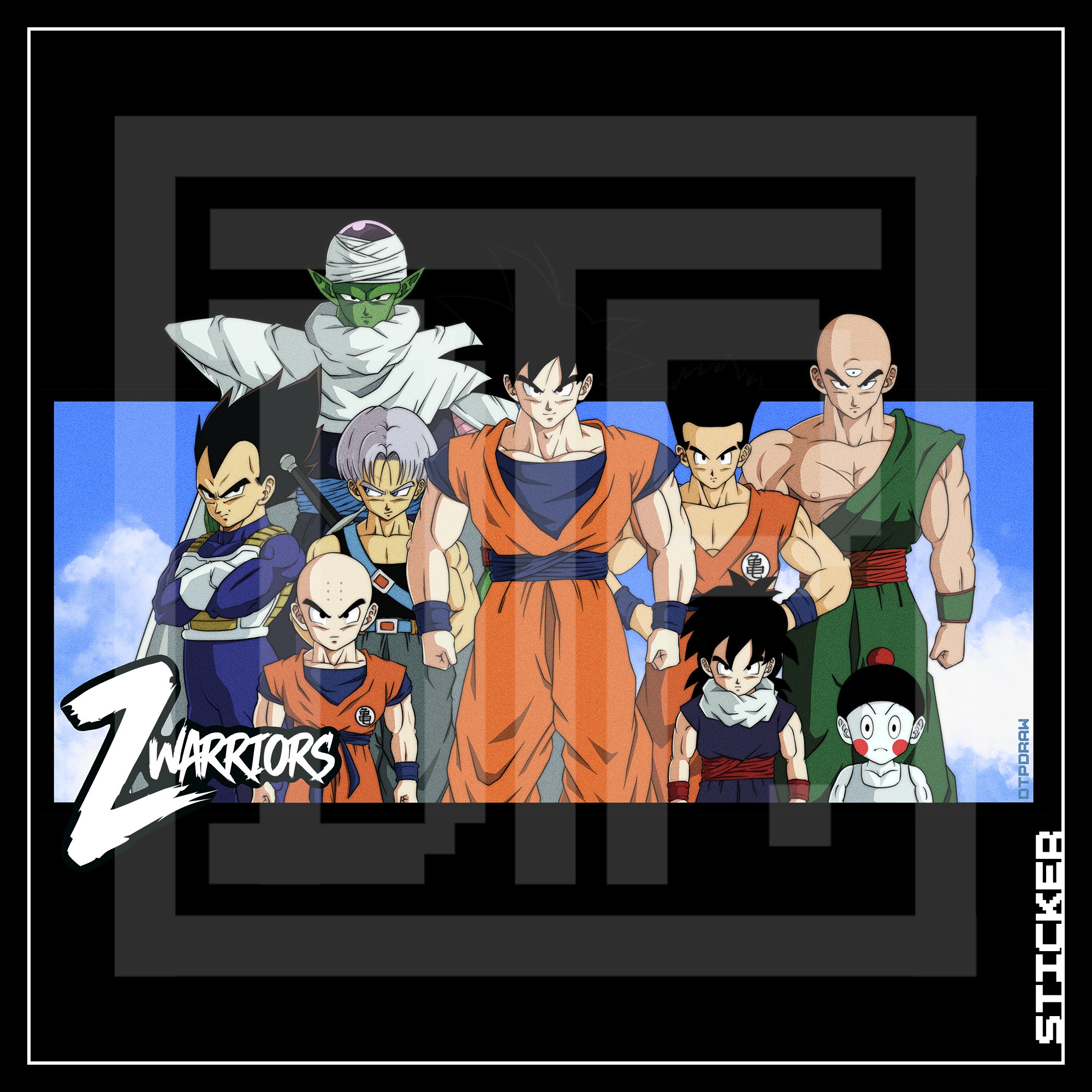 DBZ [ Z WARRIORS ] STICKER